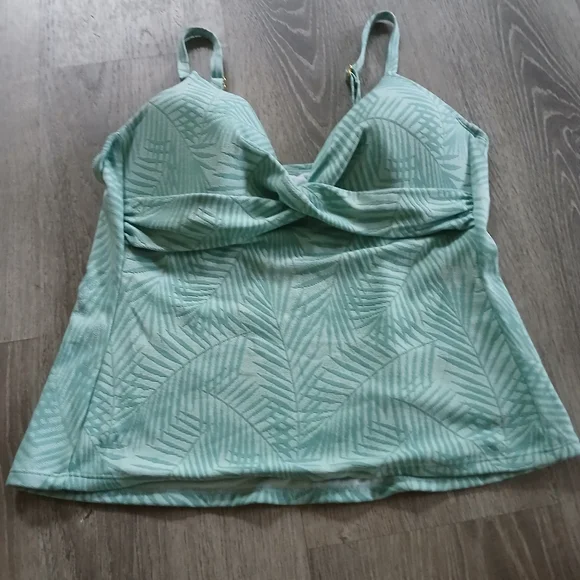Freshwater Green Patterned Women's Tankini - Picture 6 of 7